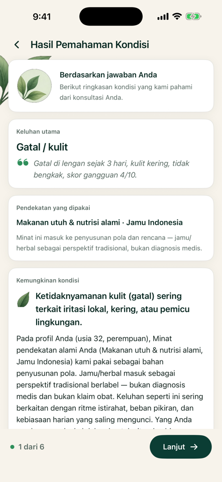 Hasil gatal