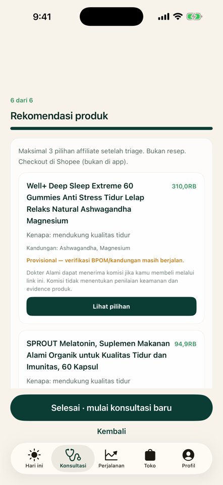 Produk tidur