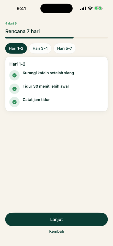 Rencana tidur