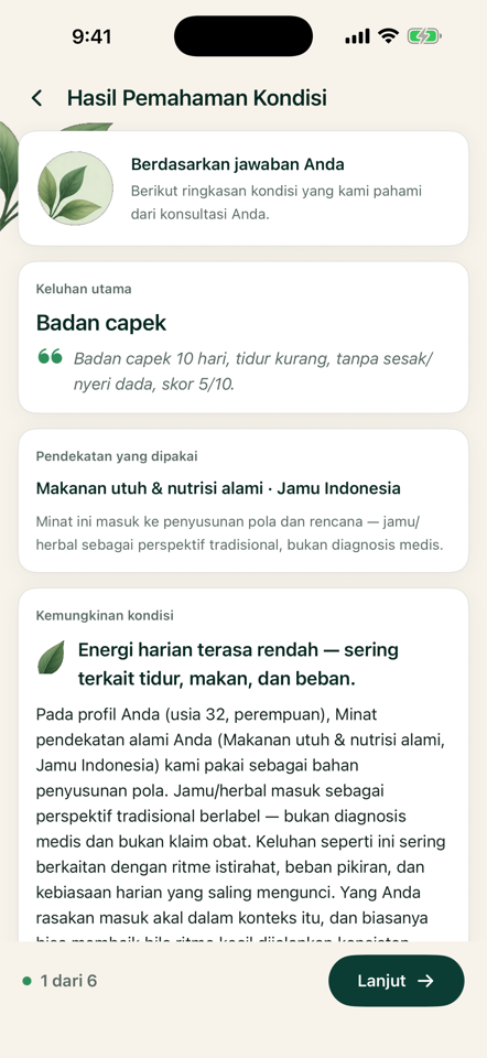 Hasil capek