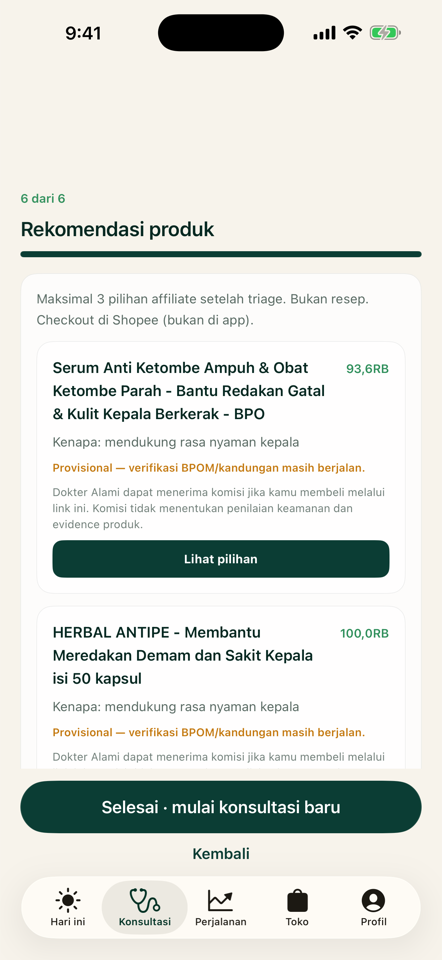 Produk kepala