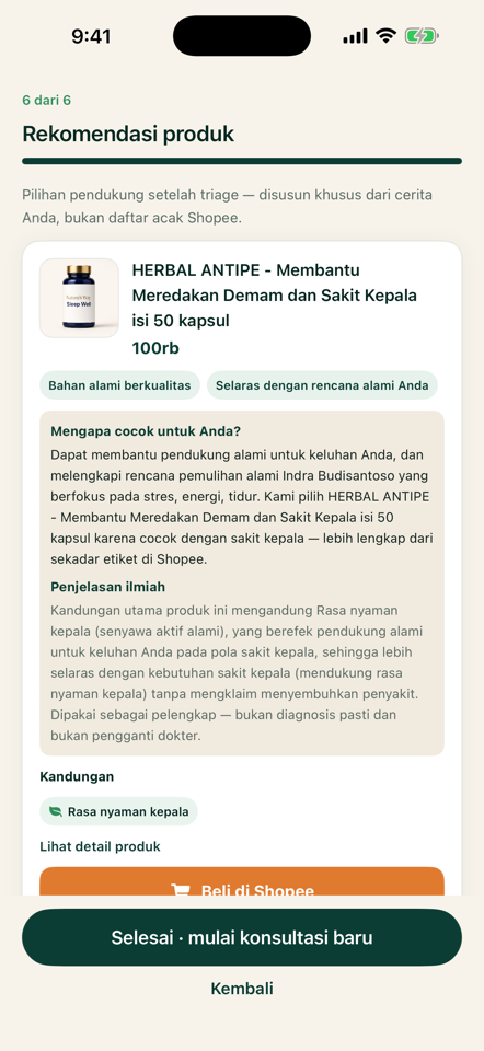 Produk kepala