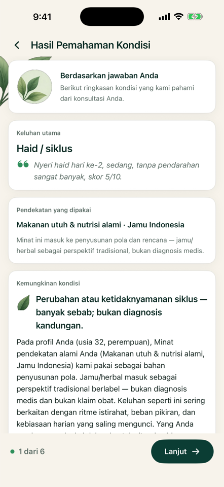 Hasil haid