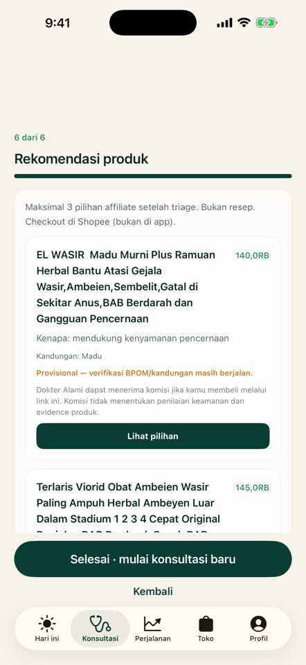 Produk wasir