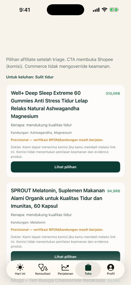 Toko tidur