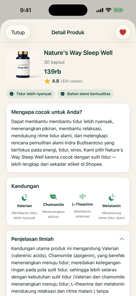 Detail produk Nature's Way Sleep Well