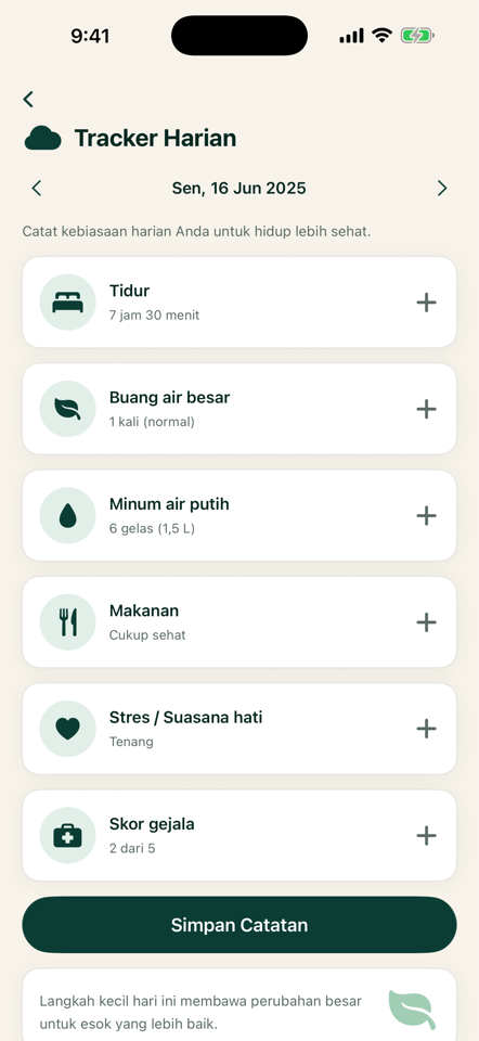 Tracker Harian